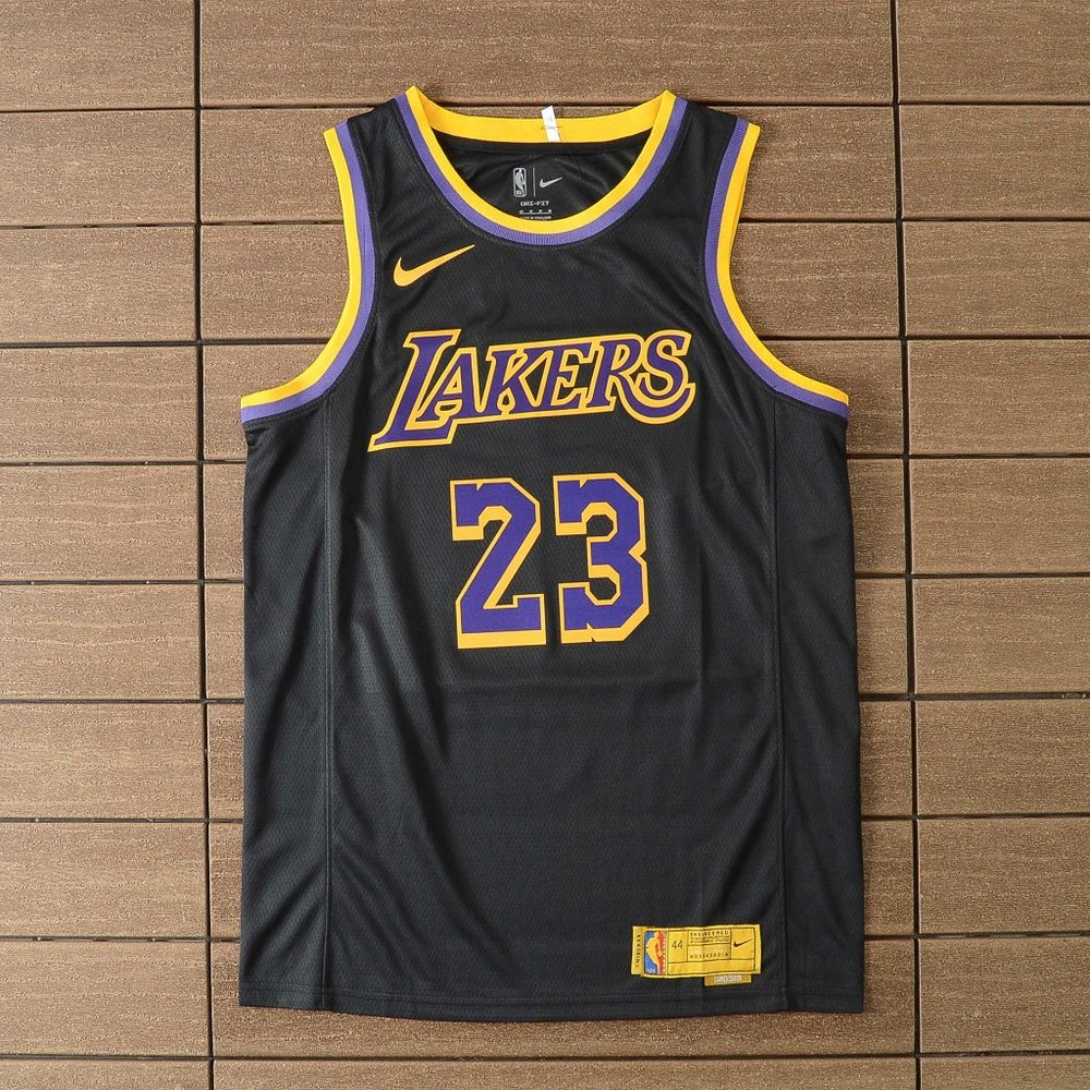 Nike Los Angeles Lakers #23 Black Jersey - Lebron James
